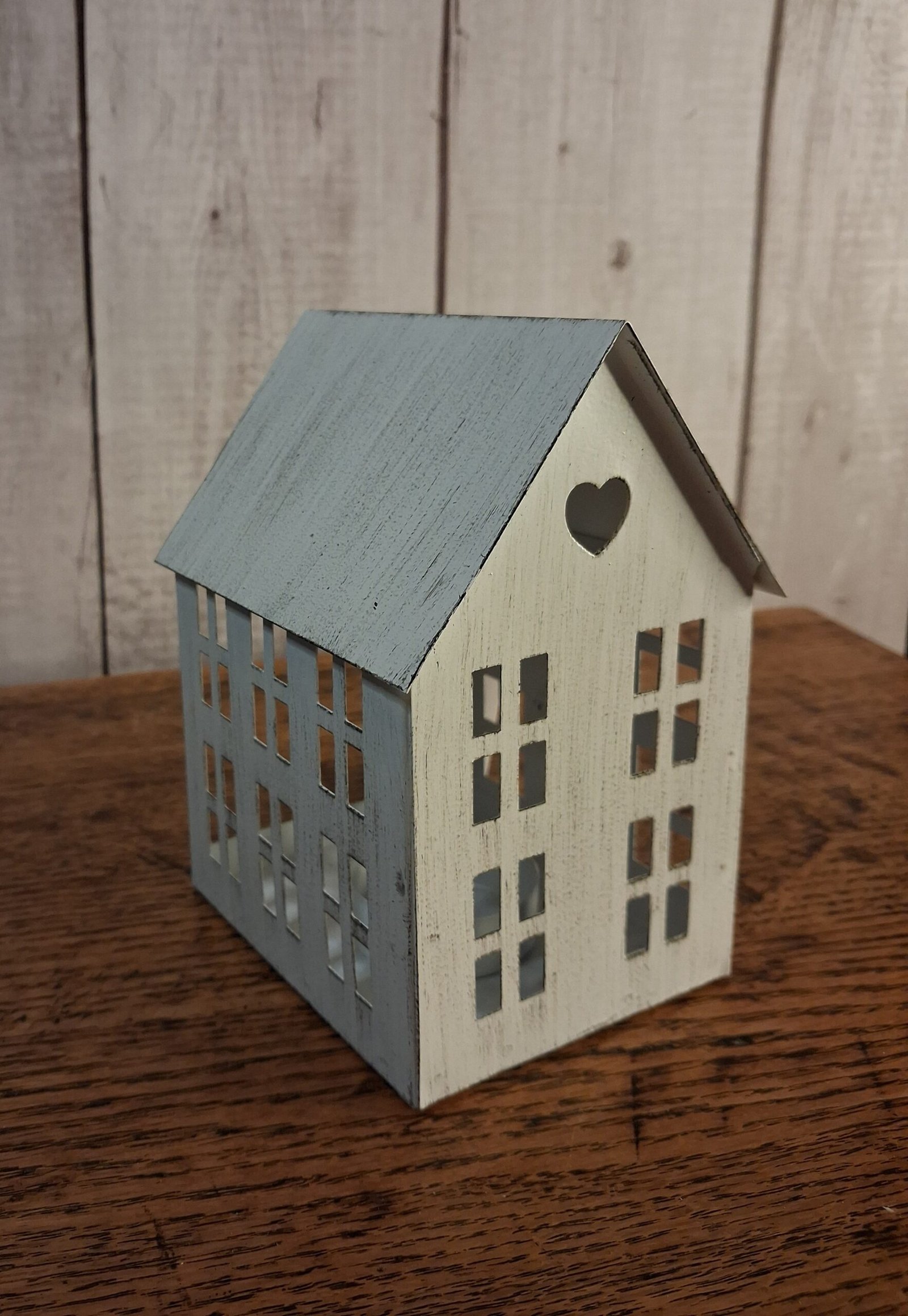 Rustic T-Light House, 13cm 2 Rustic T-Light House, 13cm - Image 3