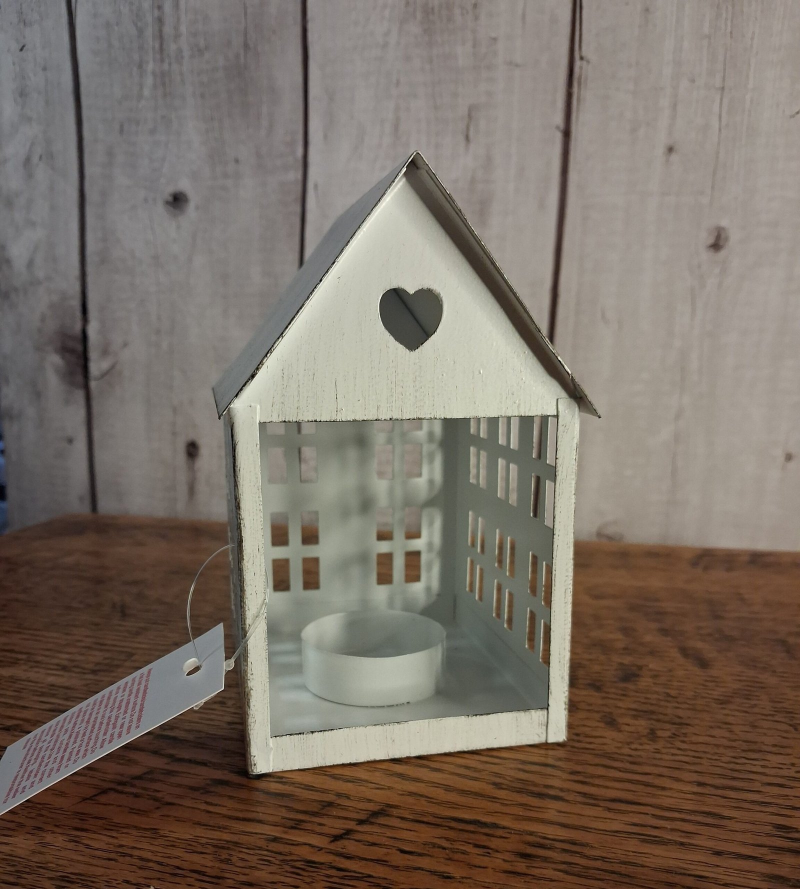 Rustic T-Light House, 13cm 3 Rustic T-Light House, 13cm - Image 4