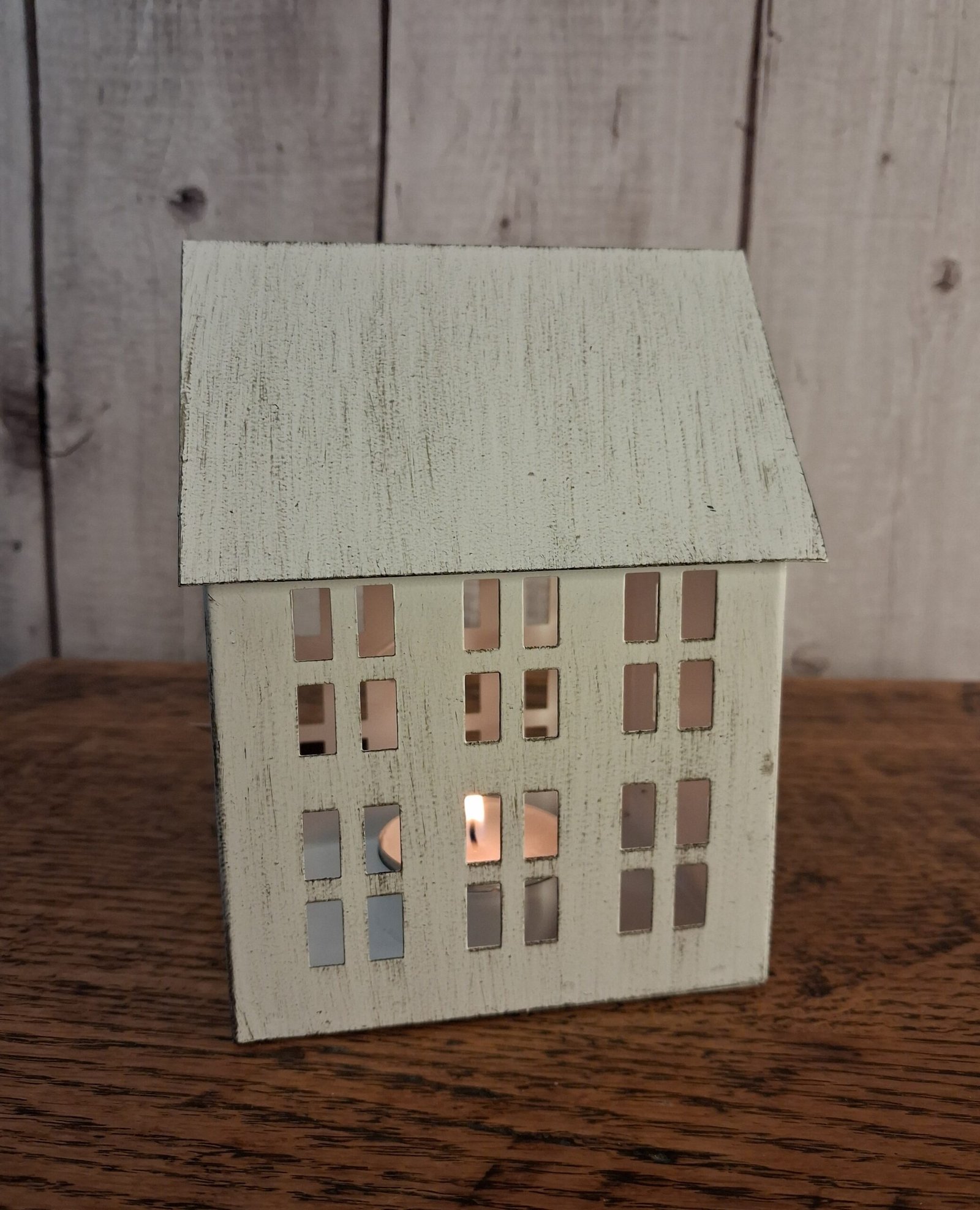 Rustic T-Light House, 13cm 5 Rustic T-Light House, 13cm - Image 6