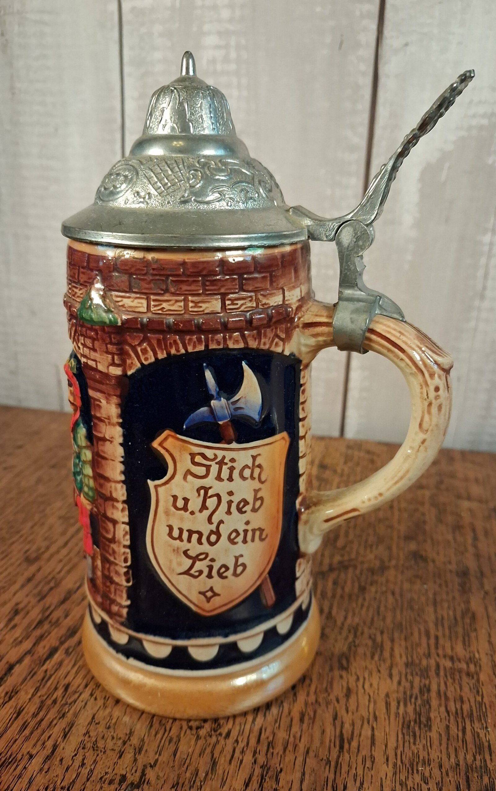 SP Gerz W Germ 3 Muscisians and Horseman 0.5 L 1 Vintage Gerz W Germany 0.5 L Stein - Image 3