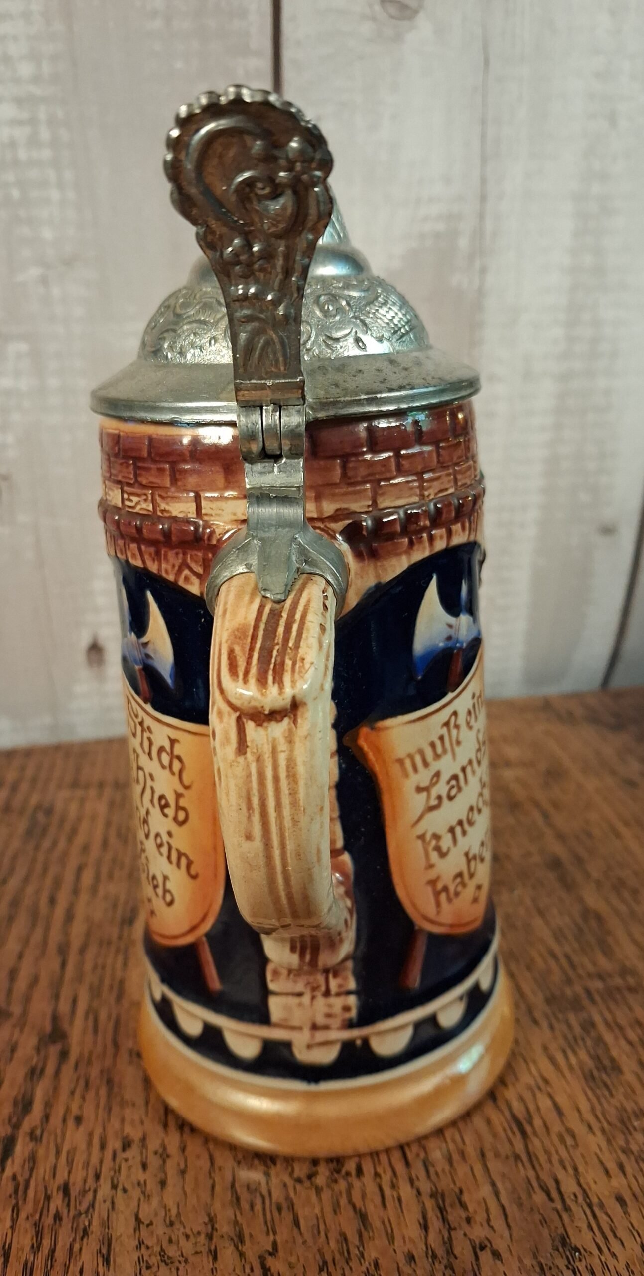 SP Gerz W Germ 3 Muscisians and Horseman 0.5 L 5 Vintage Gerz W Germany 0.5 L Stein - Image 6